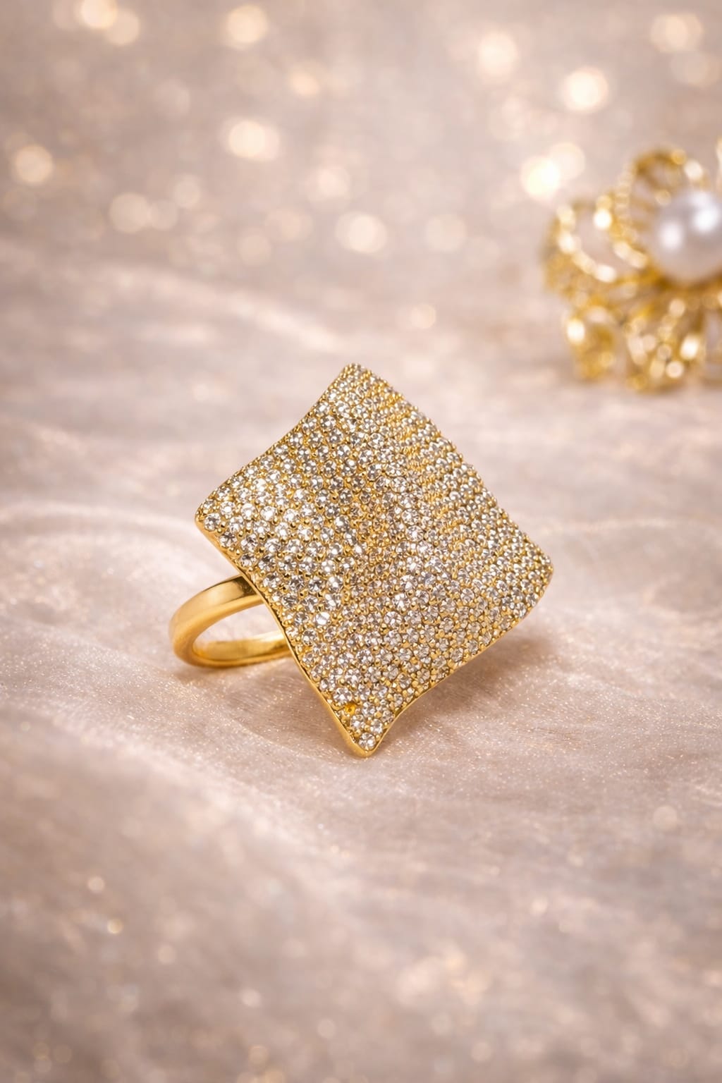 Aurelia Luxe Statement Ring (Gold Plated | Signature Elegance)